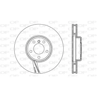 Disque de frein avant droit OPEN PARTS BDR2744.20