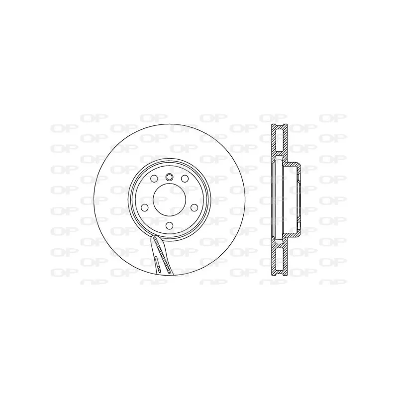 Disque de frein avant droit OPEN PARTS BDR2744.20