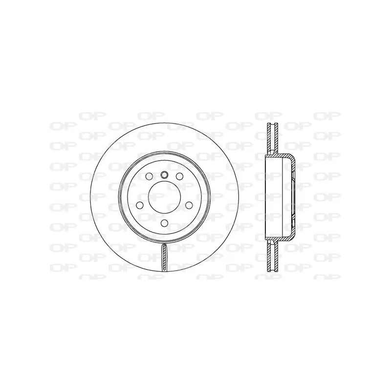 Jeu de 2 disques de frein arrière OPEN PARTS BDR2746.20