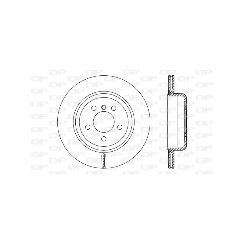 Jeu de 2 disques de frein arrière OPEN PARTS BDR2747.20
