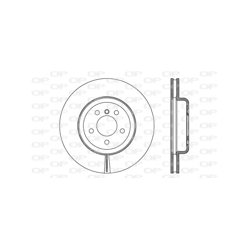 Jeu de 2 disques de frein avant OPEN PARTS BDR2748.20