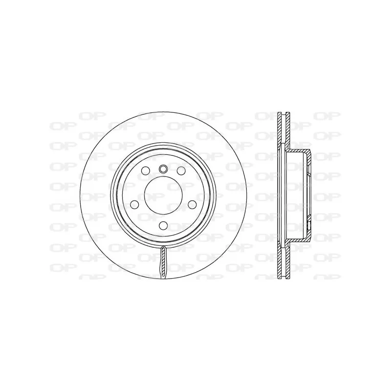 Jeu de 2 disques de frein avant OPEN PARTS BDR2749.20