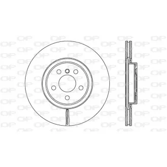 Jeu de 2 disques de frein avant OPEN PARTS BDR2750.20