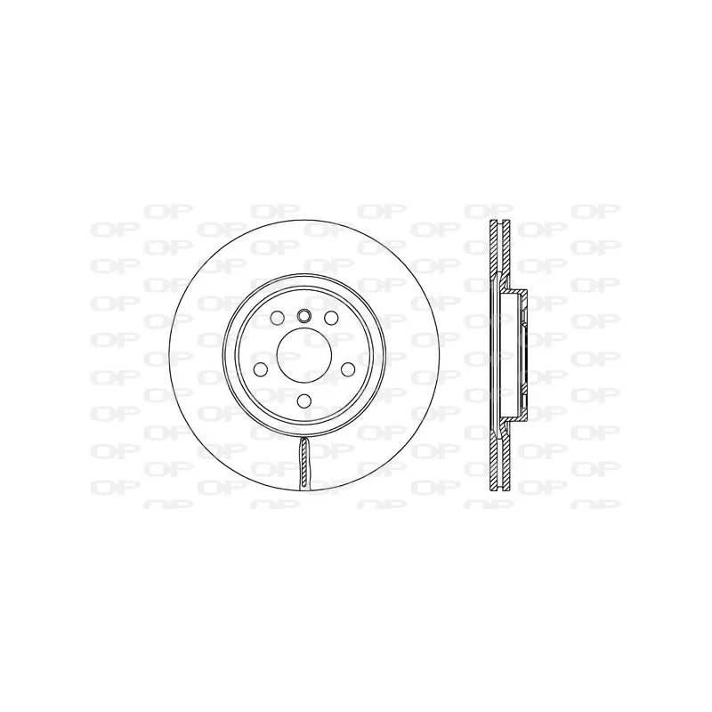 Jeu de 2 disques de frein avant OPEN PARTS BDR2750.20