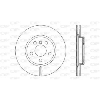 Jeu de 2 disques de frein avant OPEN PARTS BDR2751.20