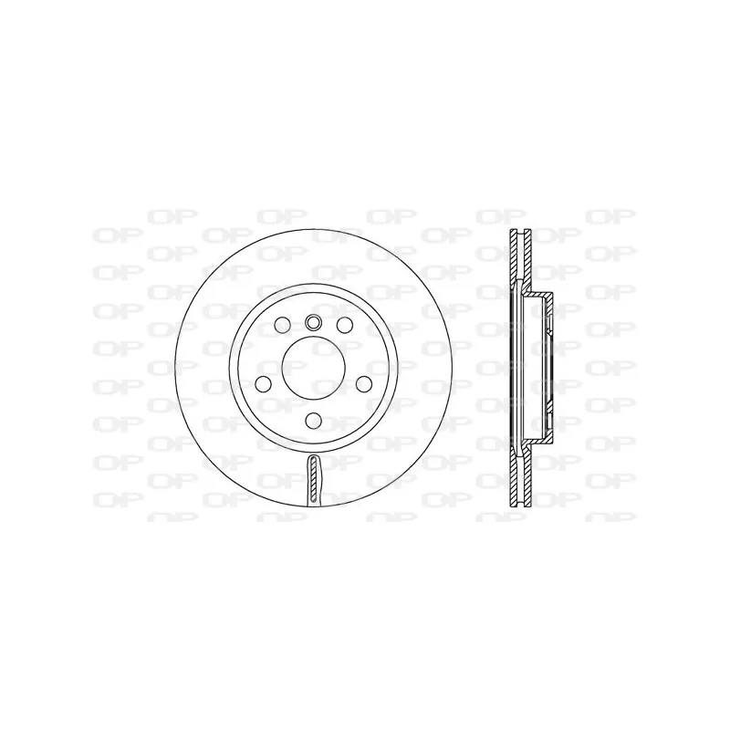Jeu de 2 disques de frein avant OPEN PARTS BDR2751.20