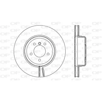 Jeu de 2 disques de frein avant OPEN PARTS BDR2753.20