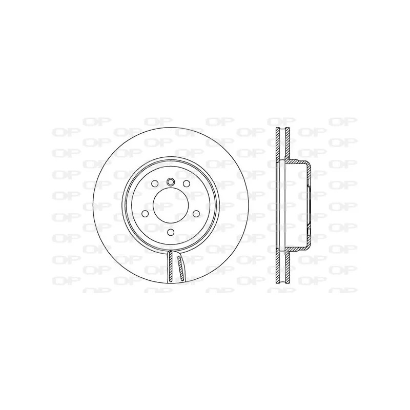 Jeu de 2 disques de frein avant OPEN PARTS BDR2753.20