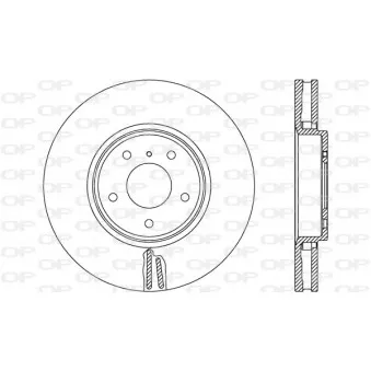 Jeu de 2 disques de frein avant OPEN PARTS