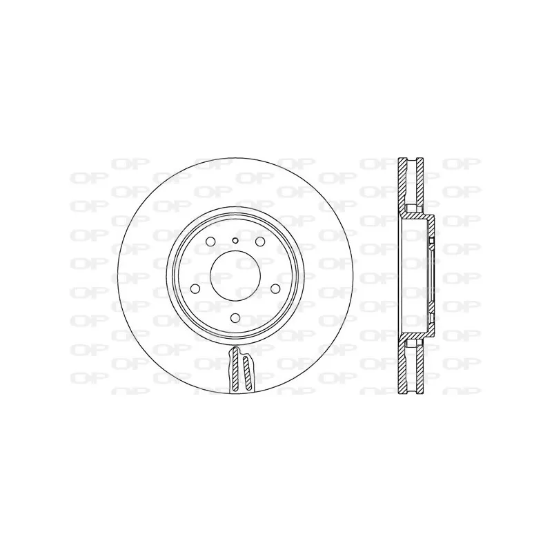 Jeu de 2 disques de frein avant OPEN PARTS BDR2756.20