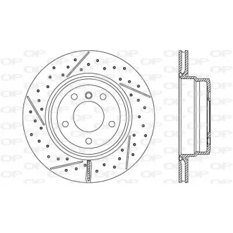 Jeu de 2 disques de frein arrière OPEN PARTS BDR2757.20