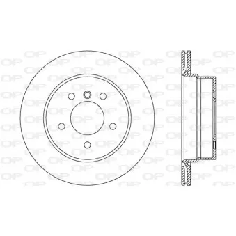 Jeu de 2 disques de frein arrière OPEN PARTS BDR2758.20