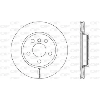 Jeu de 2 disques de frein avant OPEN PARTS BDR2759.20
