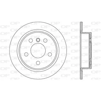 Jeu de 2 disques de frein arrière OPEN PARTS BDR2760.10