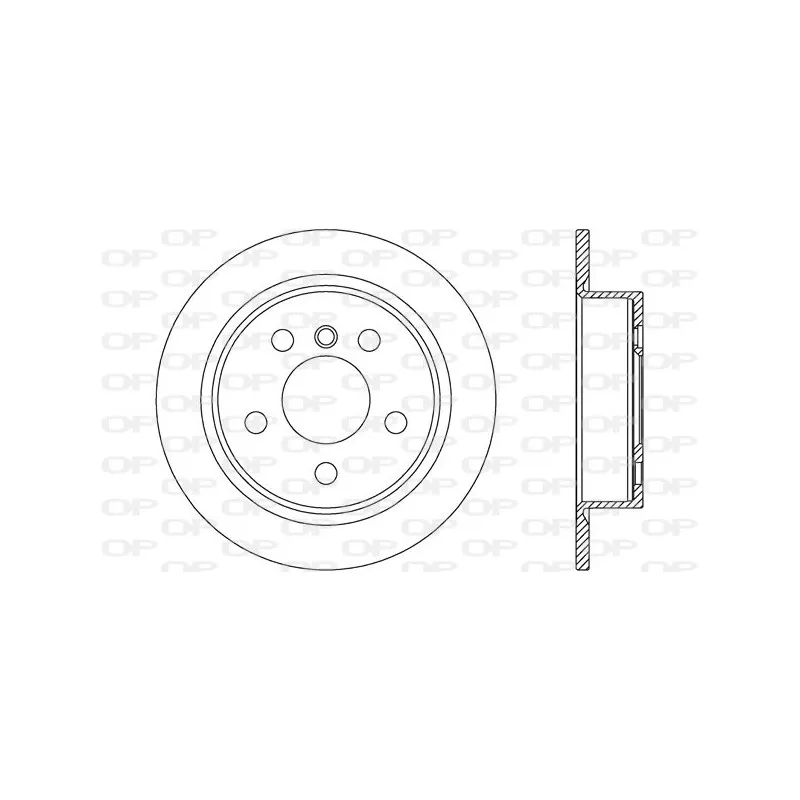 Jeu de 2 disques de frein arrière OPEN PARTS BDR2760.10
