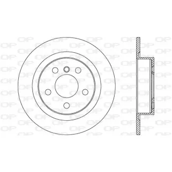 Jeu de 2 disques de frein arrière OPEN PARTS BDR2762.10