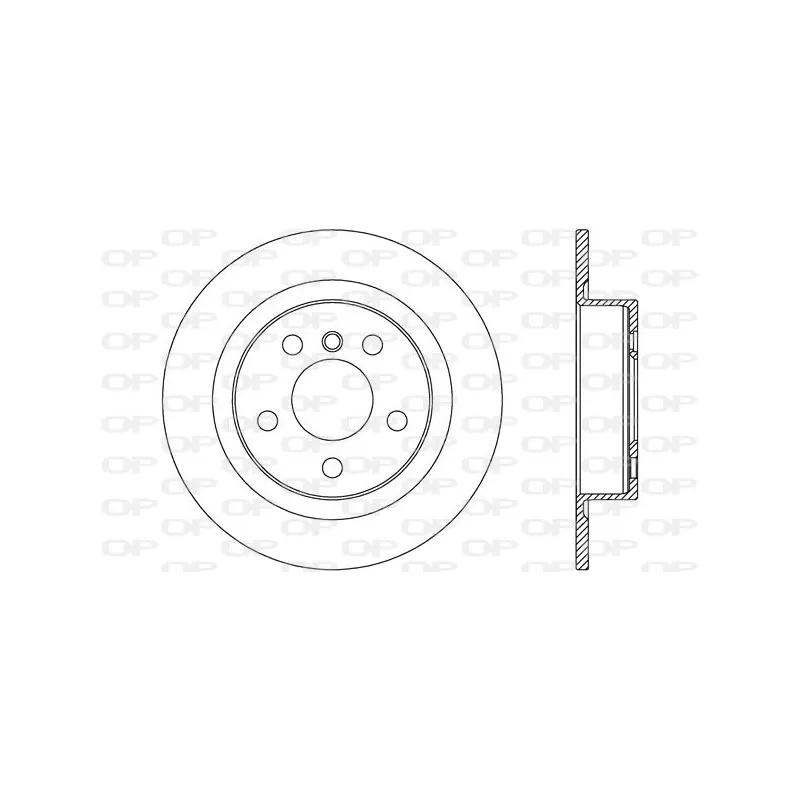 Jeu de 2 disques de frein arrière OPEN PARTS BDR2762.10