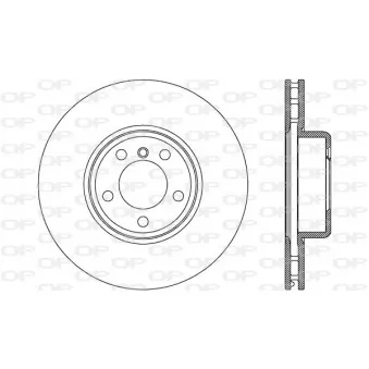 Jeu de 2 disques de frein avant OPEN PARTS BDR2764.20