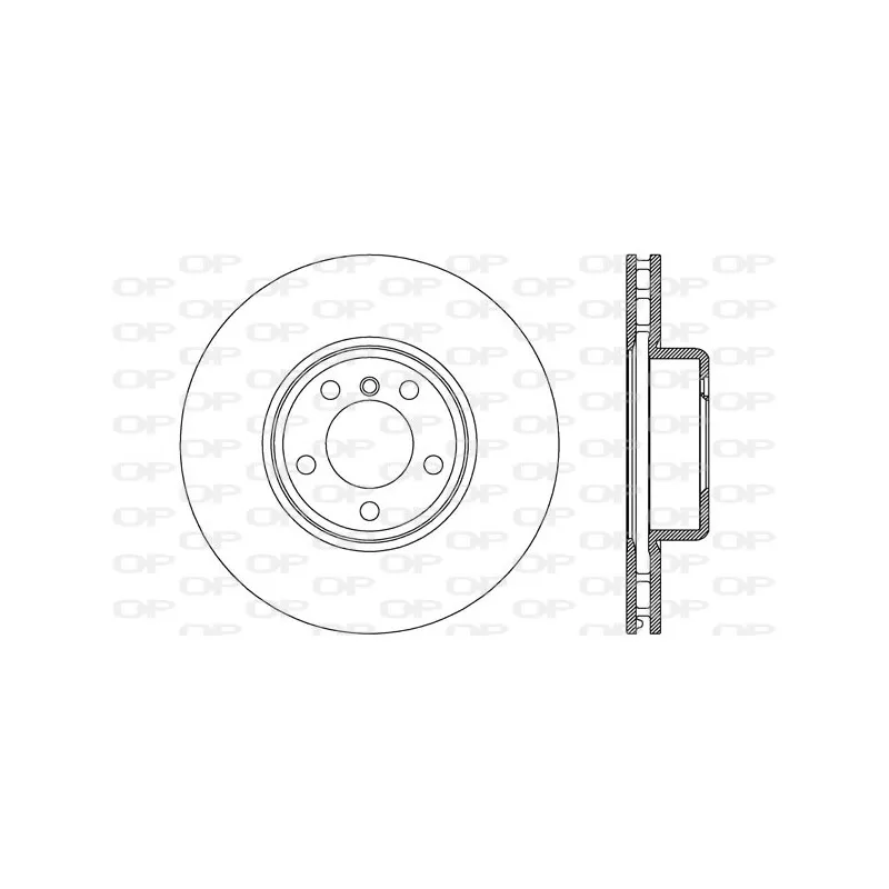 Jeu de 2 disques de frein avant OPEN PARTS BDR2764.20