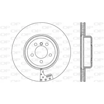 Jeu de 2 disques de frein avant OPEN PARTS BDR2767.20
