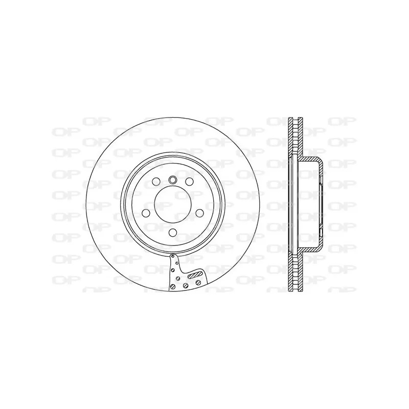 Jeu de 2 disques de frein avant OPEN PARTS BDR2767.20