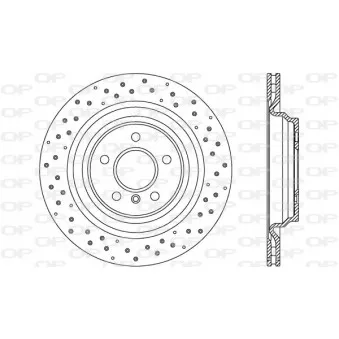 Jeu de 2 disques de frein arrière OPEN PARTS BDR2770.20