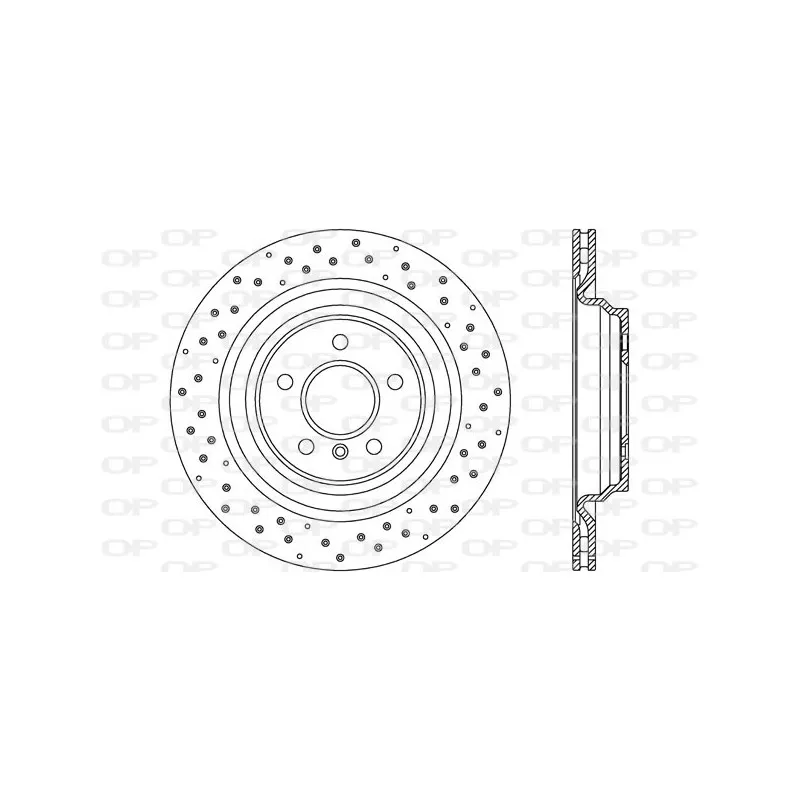 Jeu de 2 disques de frein arrière OPEN PARTS BDR2770.20