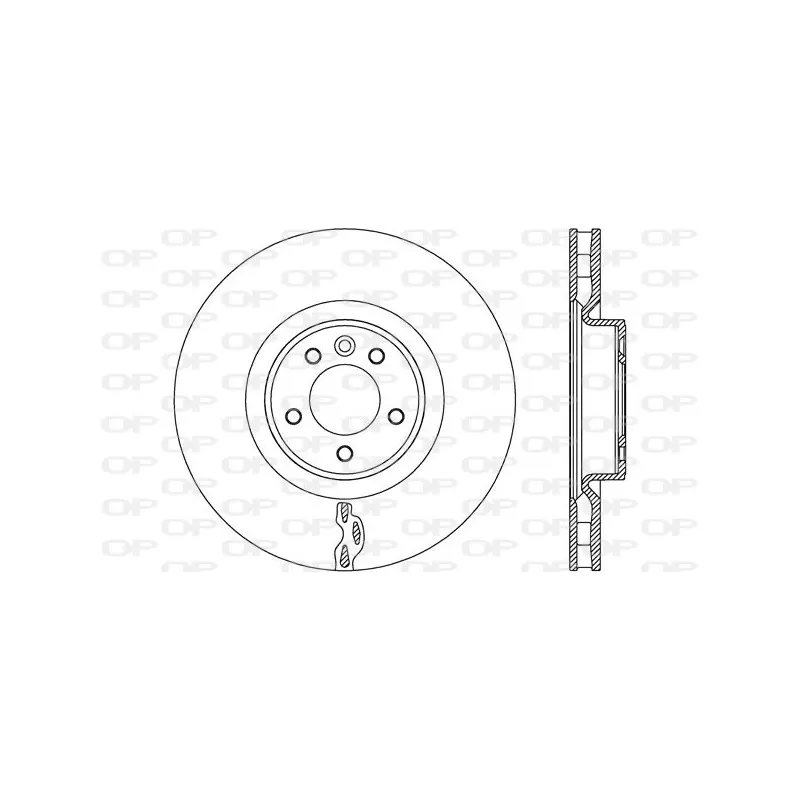 Jeu de 2 disques de frein avant OPEN PARTS BDR2775.20