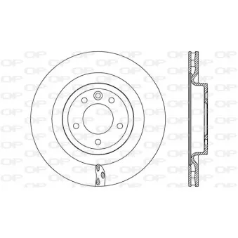 Jeu de 2 disques de frein arrière OPEN PARTS BDR2781.20