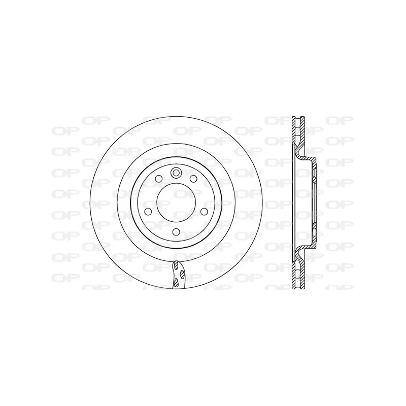 Jeu de 2 disques de frein arrière OPEN PARTS BDR2781.20