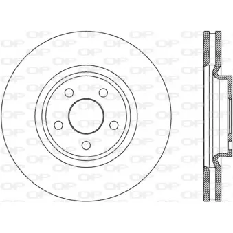 Jeu de 2 disques de frein avant OPEN PARTS BDR2787.20