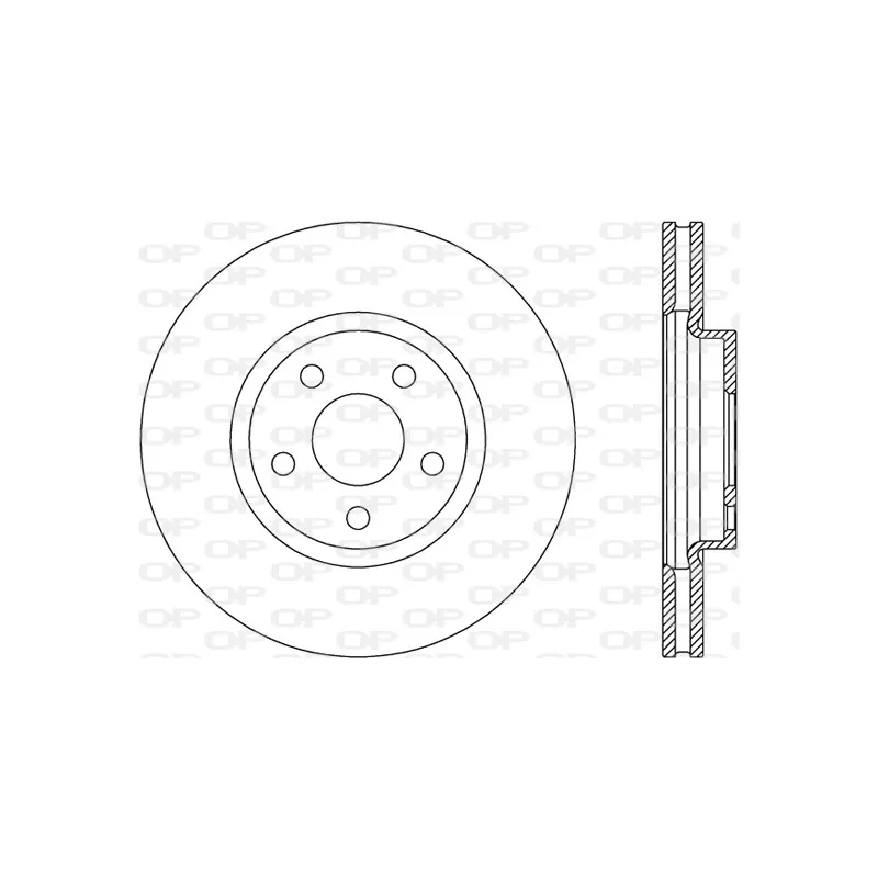 Jeu de 2 disques de frein avant OPEN PARTS BDR2788.20