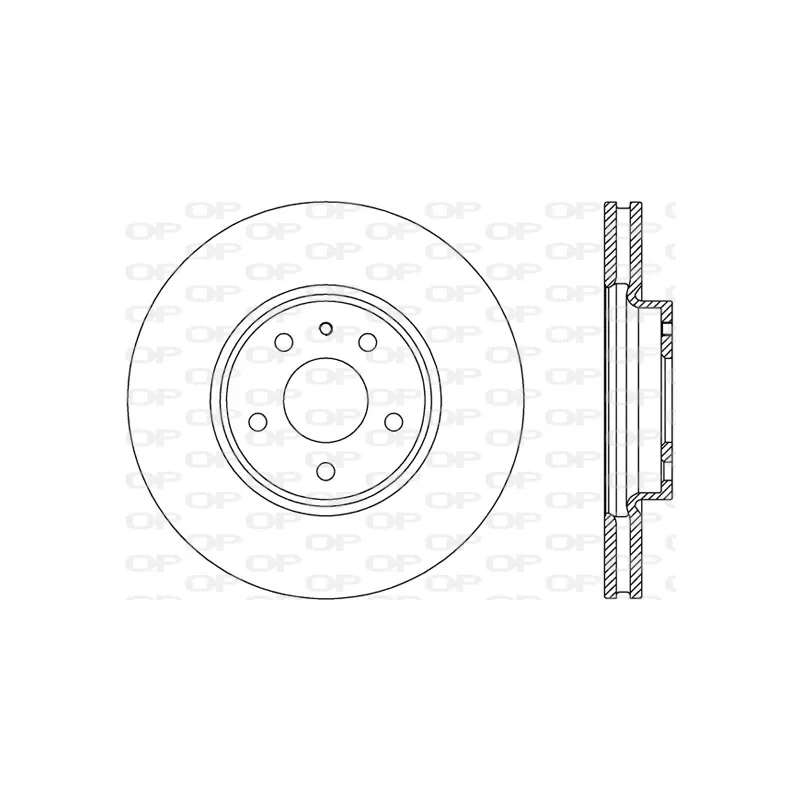 Jeu de 2 disques de frein avant OPEN PARTS BDR2790.20