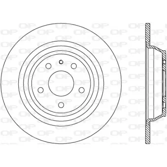 Jeu de 2 disques de frein arrière OPEN PARTS BDR2791.10