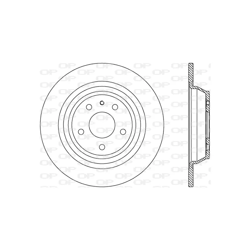 Jeu de 2 disques de frein arrière OPEN PARTS BDR2791.10