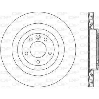 Jeu de 2 disques de frein arrière OPEN PARTS BDR2793.20