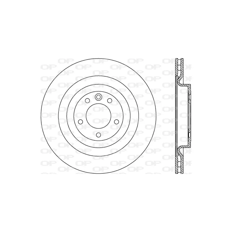 Jeu de 2 disques de frein arrière OPEN PARTS BDR2793.20