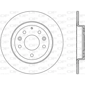 Jeu de 2 disques de frein arrière OPEN PARTS BDR2794.10