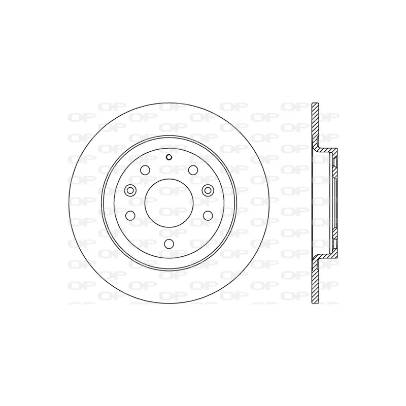Jeu de 2 disques de frein arrière OPEN PARTS BDR2794.10