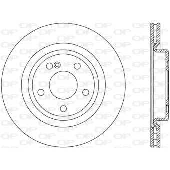 Jeu de 2 disques de frein arrière OPEN PARTS BDR2799.20