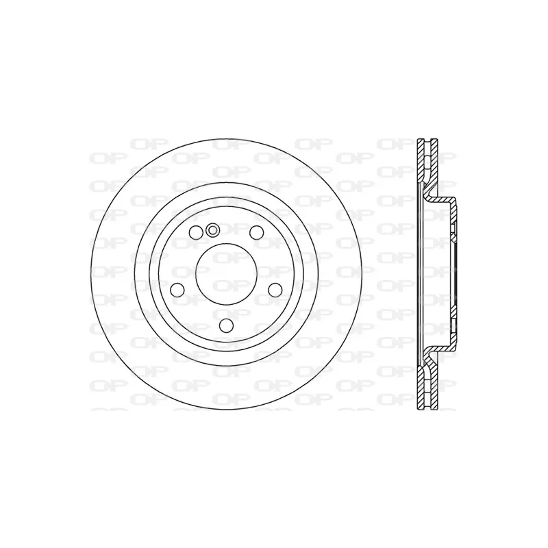 Jeu de 2 disques de frein arrière OPEN PARTS BDR2799.20