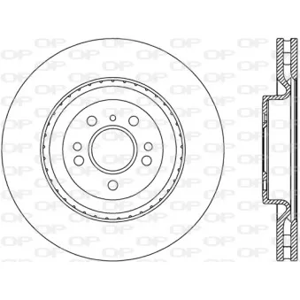 Jeu de 2 disques de frein avant OPEN PARTS BDR2800.20