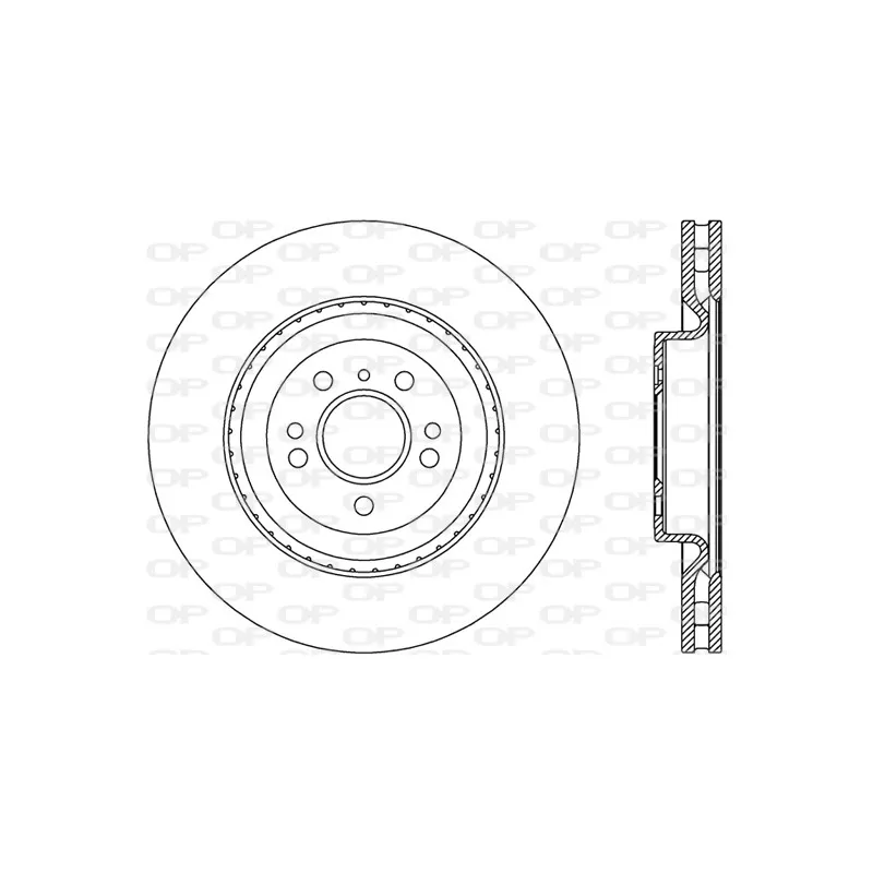 Jeu de 2 disques de frein avant OPEN PARTS BDR2800.20