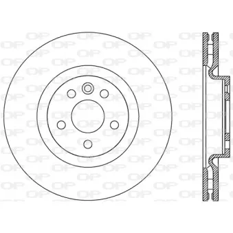Jeu de 2 disques de frein avant OPEN PARTS BDR2809.20
