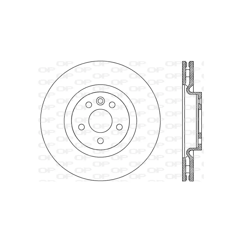 Jeu de 2 disques de frein avant OPEN PARTS BDR2809.20