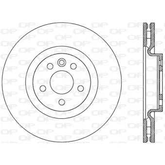 Jeu de 2 disques de frein arrière OPEN PARTS BDR2812.10