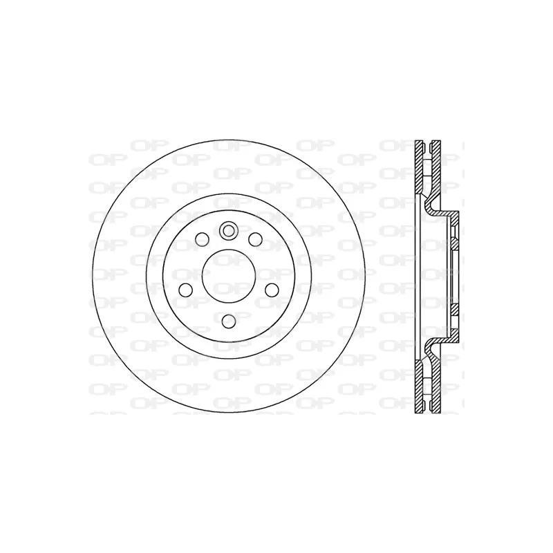 Jeu de 2 disques de frein arrière OPEN PARTS BDR2812.10