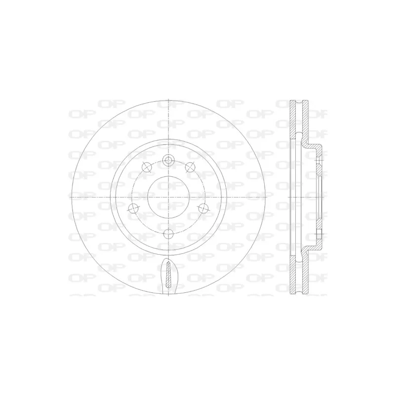 Jeu de 2 disques de frein avant OPEN PARTS BDR2813.20