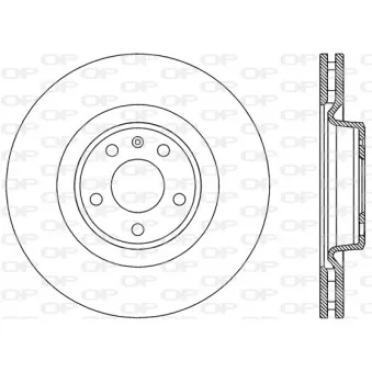 Jeu de 2 disques de frein avant OPEN PARTS BDR2817.20