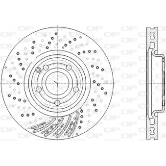 Jeu de 2 disques de frein avant OPEN PARTS BDR2819.20